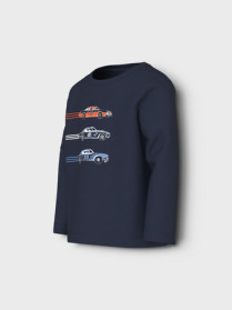 NAME IT Bluse Vux Navy Blazer Race Car Lines
